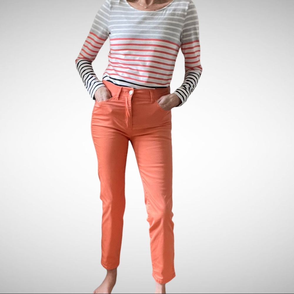 Toni ‘Be Loved’ Tangerine Stretch Denim Pants 36